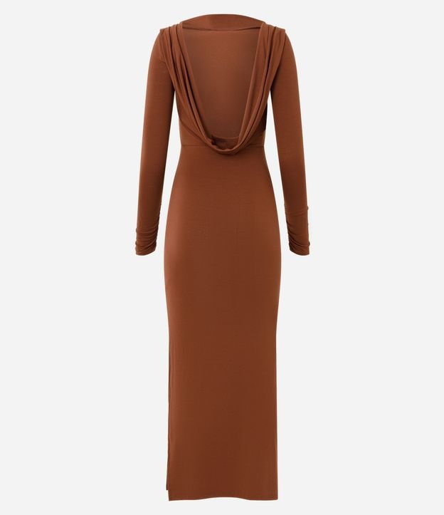 Vestido Midi con Escote Degagê en la Espalda 3