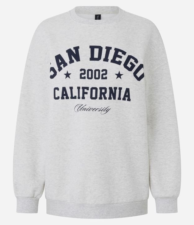 Suéter Cerrado College en Algodón con Lettering San Diego 5