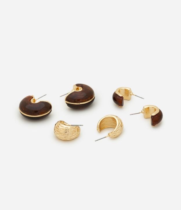 Kit 03 Argollas con Efecto Marmorizado 2