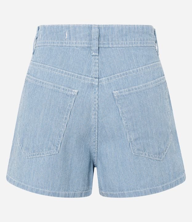 Short Pollera Listrado sin Sarga con Trabillas y Bolsillos 6