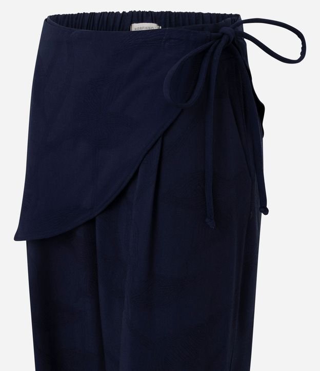 Pantalón Aladim en Jacquard con Canesú Asimétrica Sobrepuesta 7