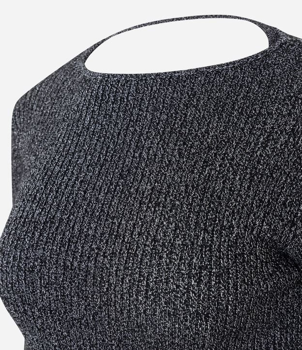 Blusa en Punto Metalizado con Abertura en la Espalda 6