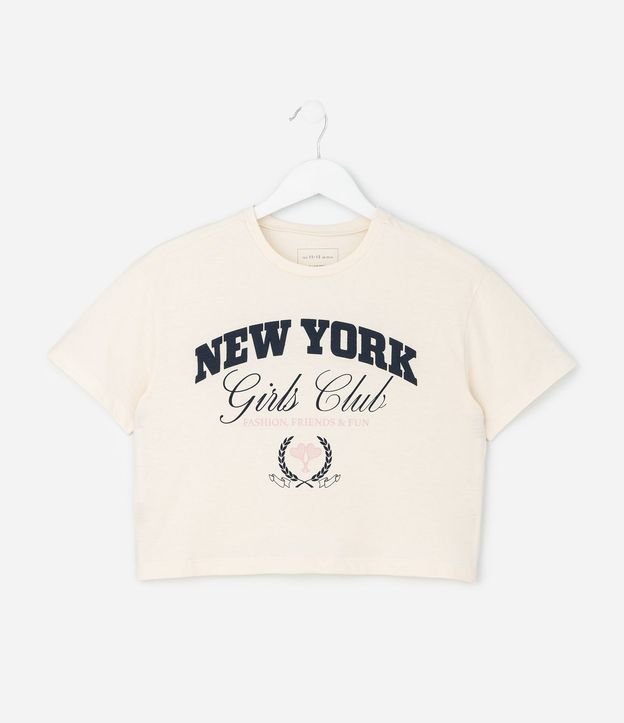 Remera Infantil en Algodón con Estampado New York – Talle 7 a 16 años