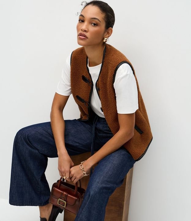 Pantalón Wide en Jeans con Cinturón y Cintura Alta 5