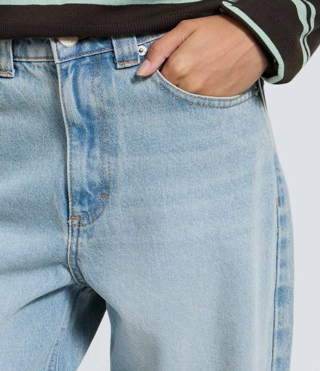 Pantalón Baggy en Jeans con Cintura Mediana 4