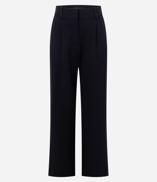Pantalón Recto en Punto Roma con Cintura Sastre 6