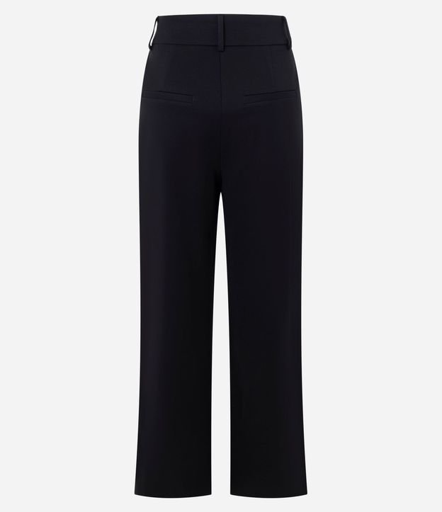 Pantalón Recto en Punto Roma con Cintura Sastre 7