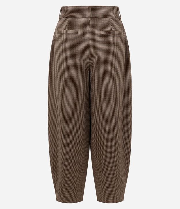 Pantalón Barrel con Estampa de Cuadros 7