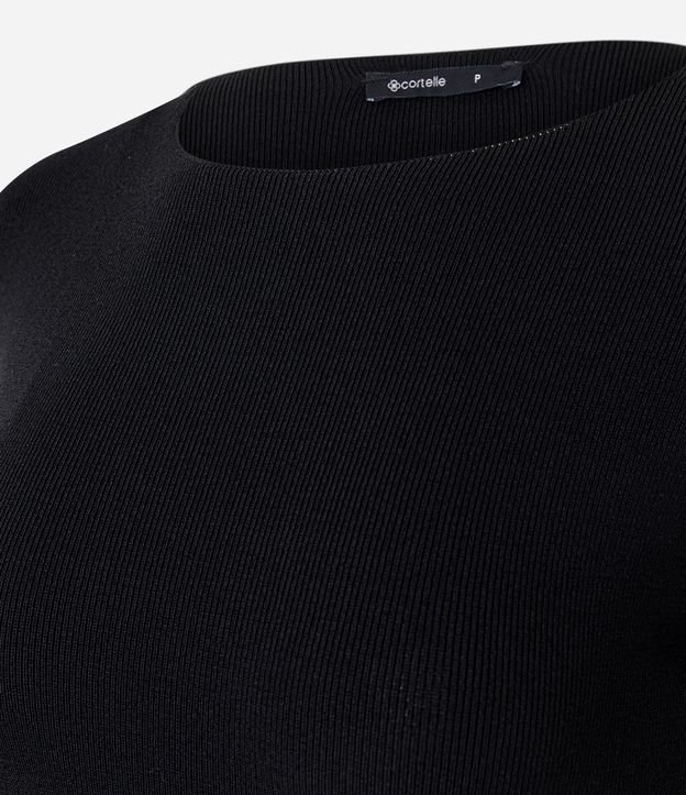 Blusa Asimétrica en Punto con Adorno en la Cintura 6