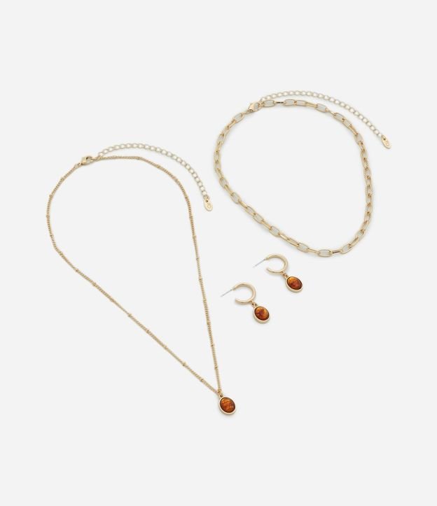 Conjunto de Collar Capas y Caravanas en Resina 2