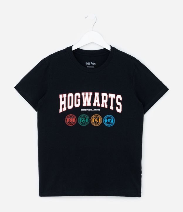 Remera Infantil Harry Potter con Estampado de Hogwarts - Talle 5 A 14 años 2