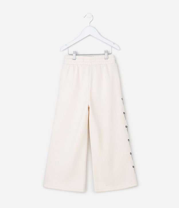 Pantalón Infantil Wide Leg en Modal con Estampado de Moñitas – Talle 5 a 14 años 3