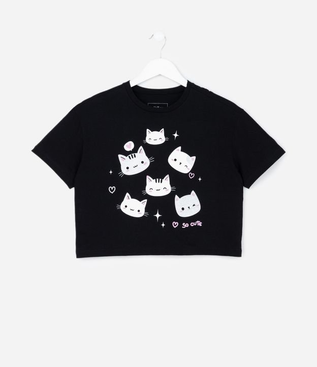 Remera Infantil en Algodón con Estampa de Gatitos – Talle 7 a 16 años 2