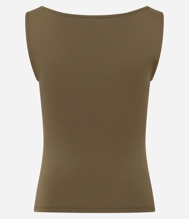 Blusa sin Manga en Microfibra con Escote Canoa 5