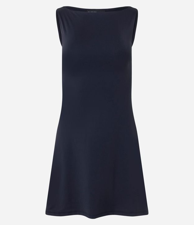 Vestido Corto en Poliamida con Escote Canoa 6