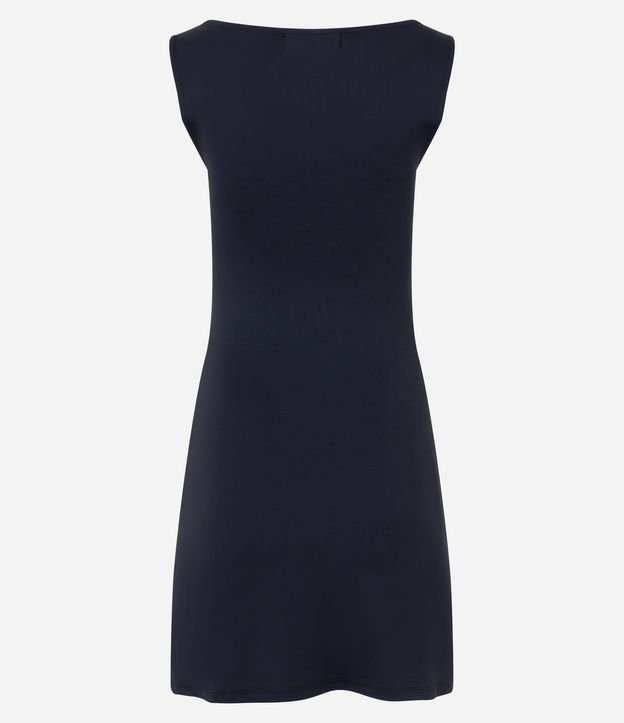Vestido Corto en Poliamida con Escote Canoa 7