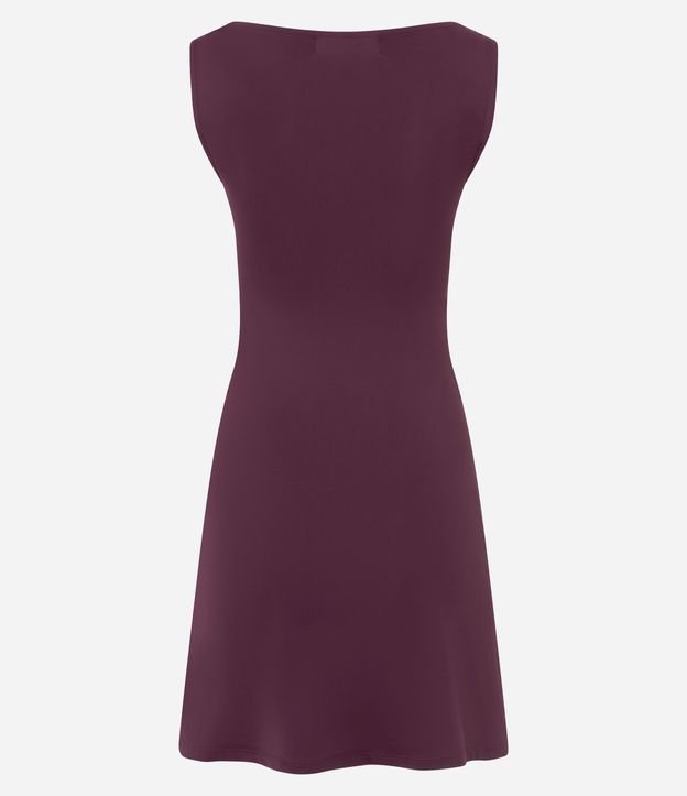 Vestido Corto en Poliamida con Escote Canoa 7