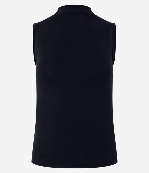 Blusa Musculosa Básica de Algodón con Cuello Alto 5