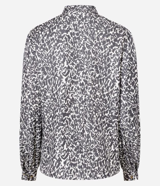 Camisa Satinada con Manga Abullonada 7