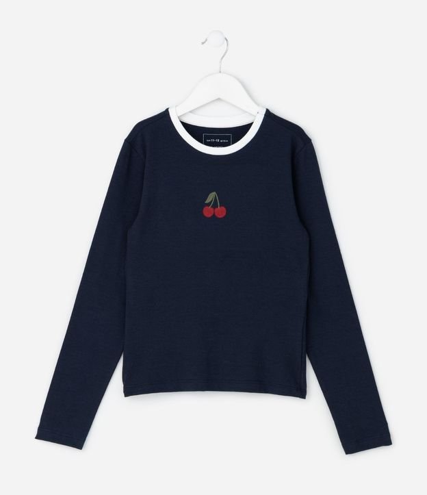 Remera Infantil con Bordado de Cereza – Talle 5 a 14 años 2