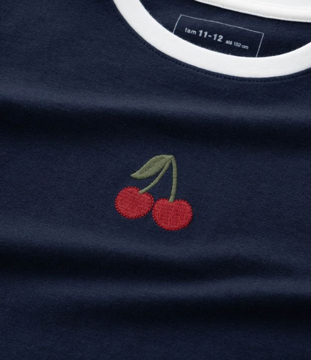 Remera Infantil con Bordado de Cereza – Talle 5 a 14 años 5