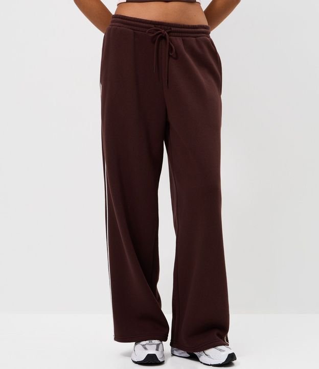 Pantalón de Algodón con Rayas Laterales Contrastantes 2
