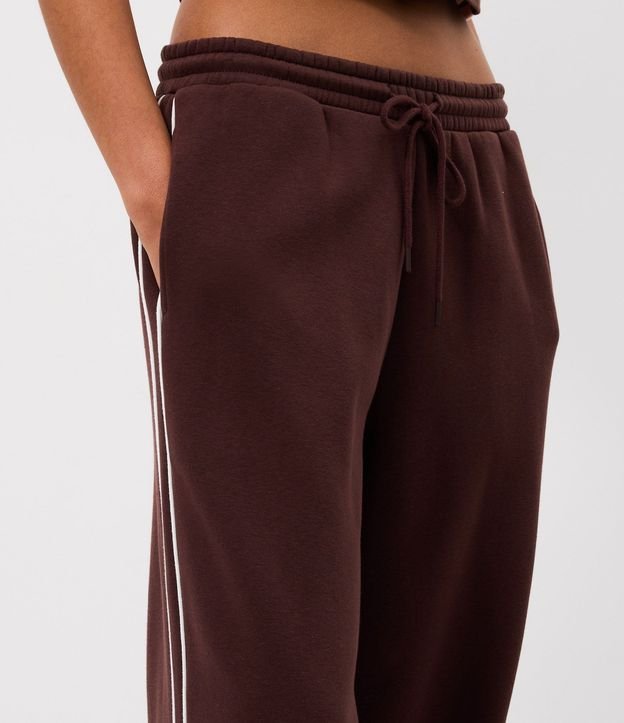 Pantalón de Algodón con Rayas Laterales Contrastantes 3