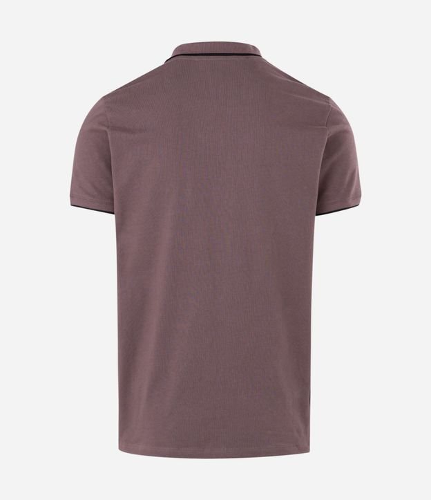 Camisa Polo Manga Corta con Detalle Contrastante 5