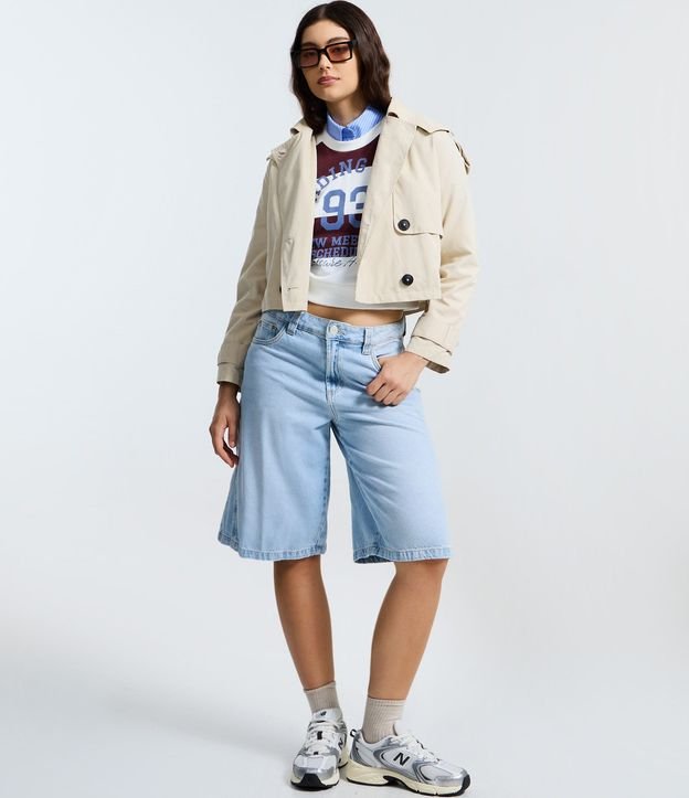 Blusa Rayada en Media Malla con Estampado Reading Club 2