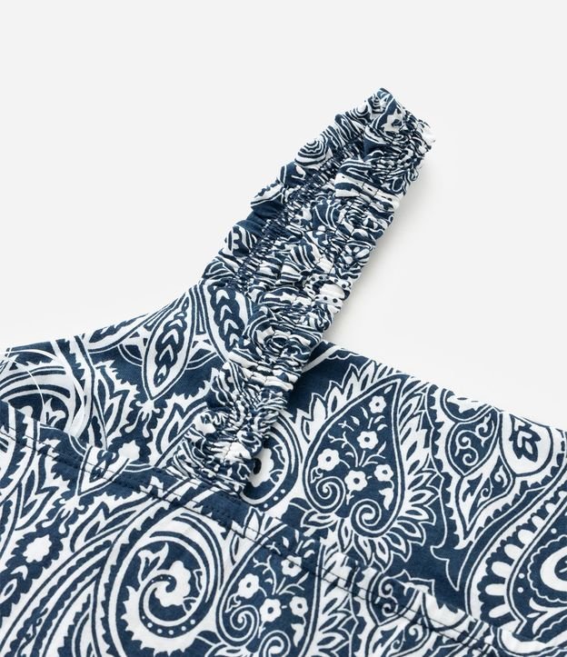 Vestido Midi con Estampado Paisley y Breteles Fruncidos Curve & Plus Size 8