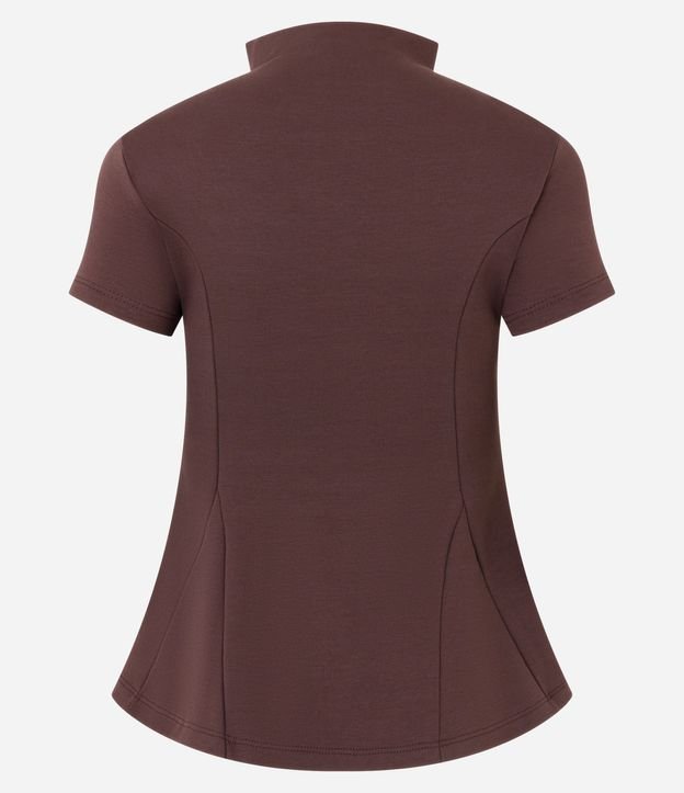Blusa Estructurada en Punto Roma con Ruedo Evase 7