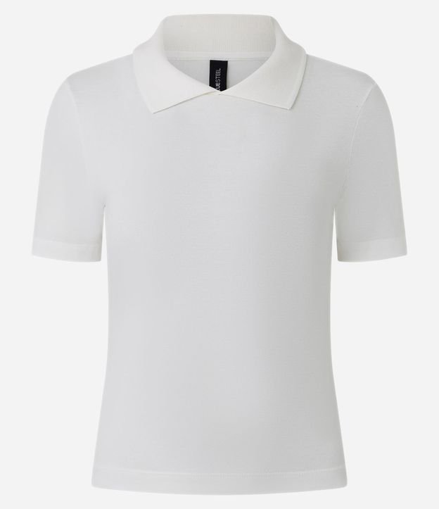Blusa Básica Manga Corta con Cuello Polo