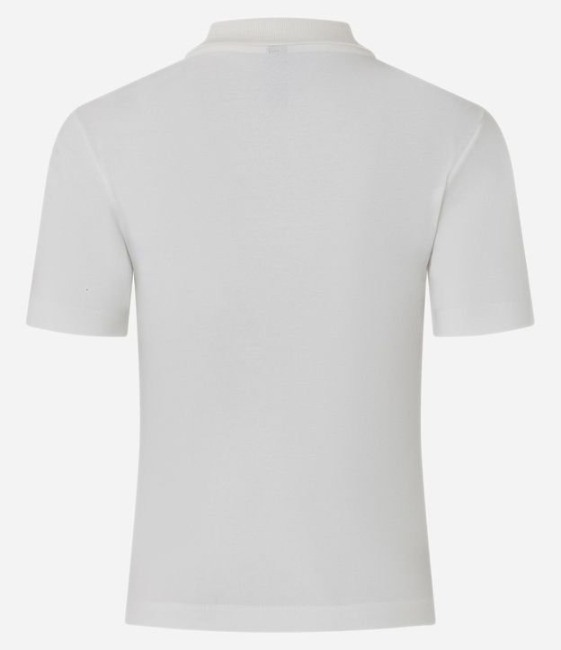 Blusa Básica Manga Corta con Cuello Polo 7