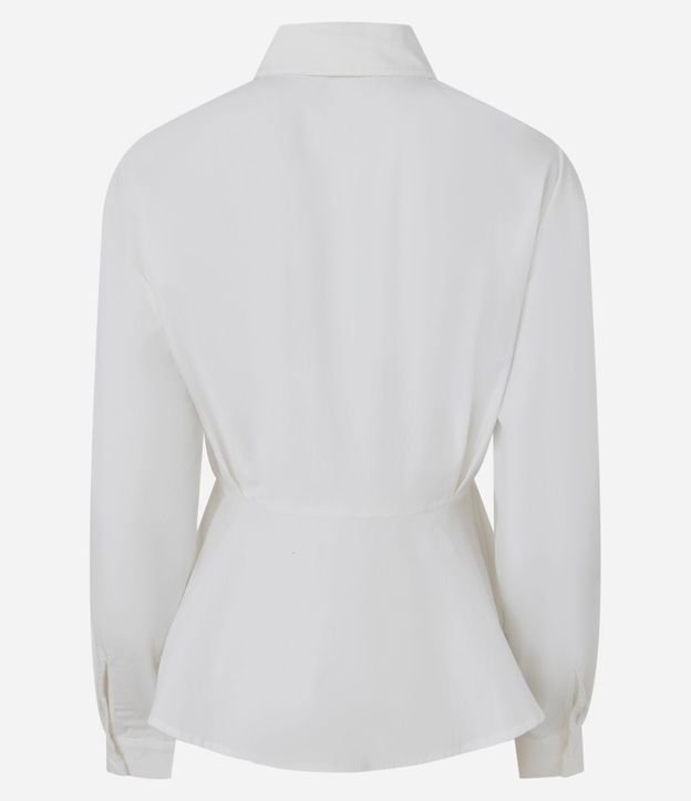 Camisa Peplum en Tricolina con Pliegues Delanteros 6