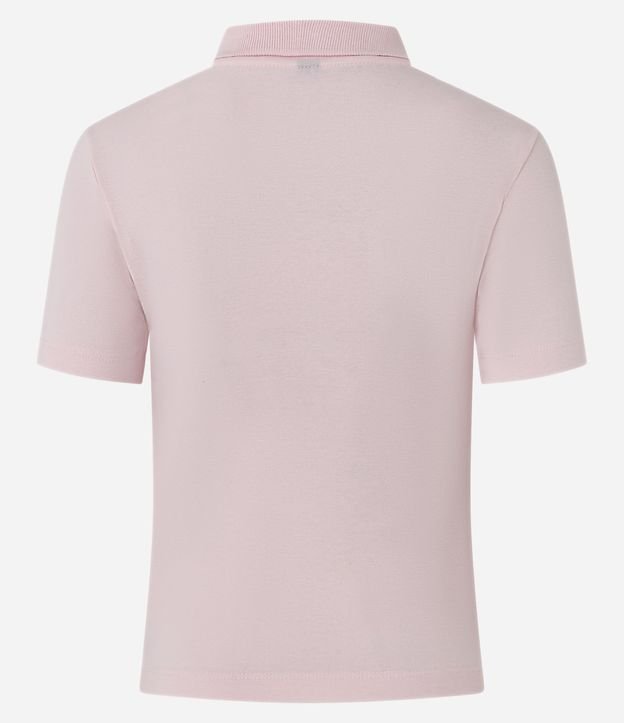 Blusa Básica Manga Corta con Cuello Polo 7
