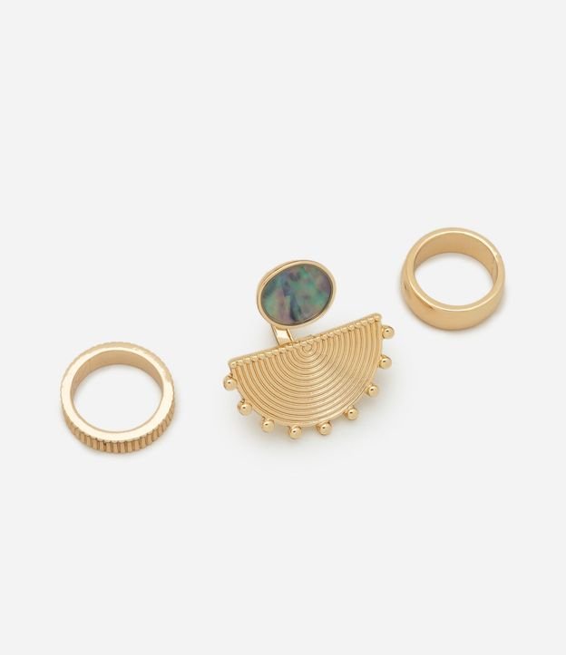 Kit 03 Anillos con Modelos Variados Robustos