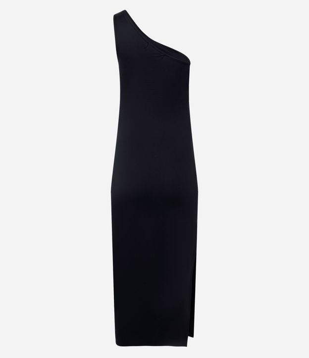 Vestido Midi Assimétrico Hombro Único con Encaje Lateral 3