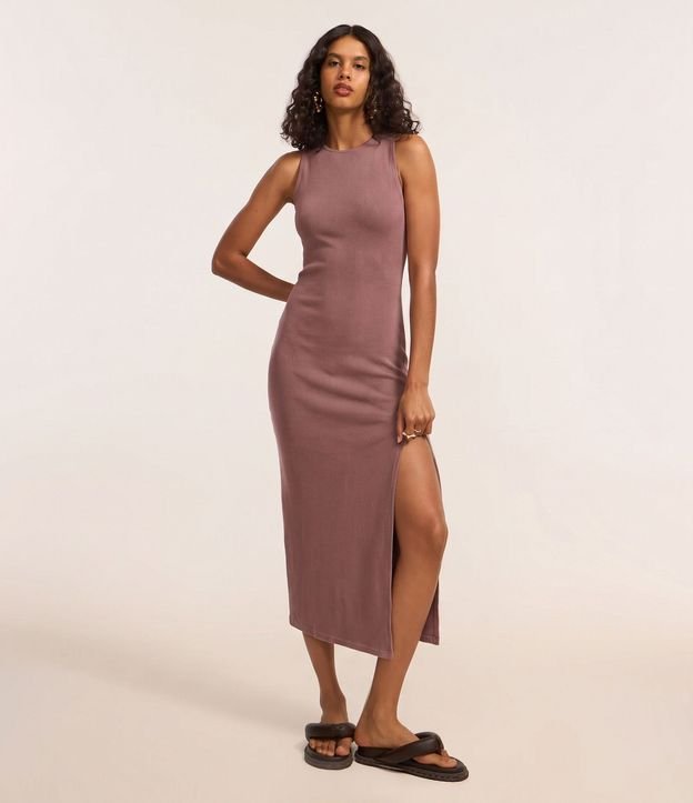 Vestido New Midi en Rib con Espalda Abiertas 7