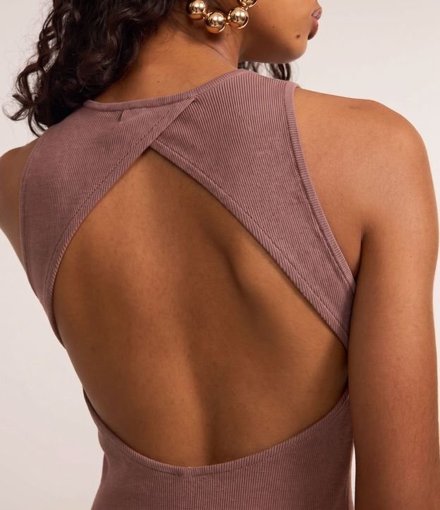 Vestido New Midi en Rib con Espalda Abiertas 6
