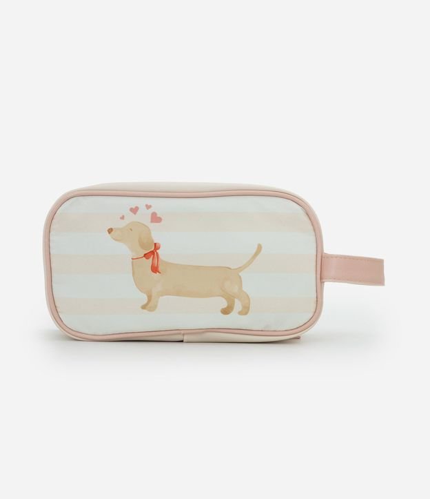 Neceser con Compartimentos Limpio y Sucio con Estampa de Perro 3
