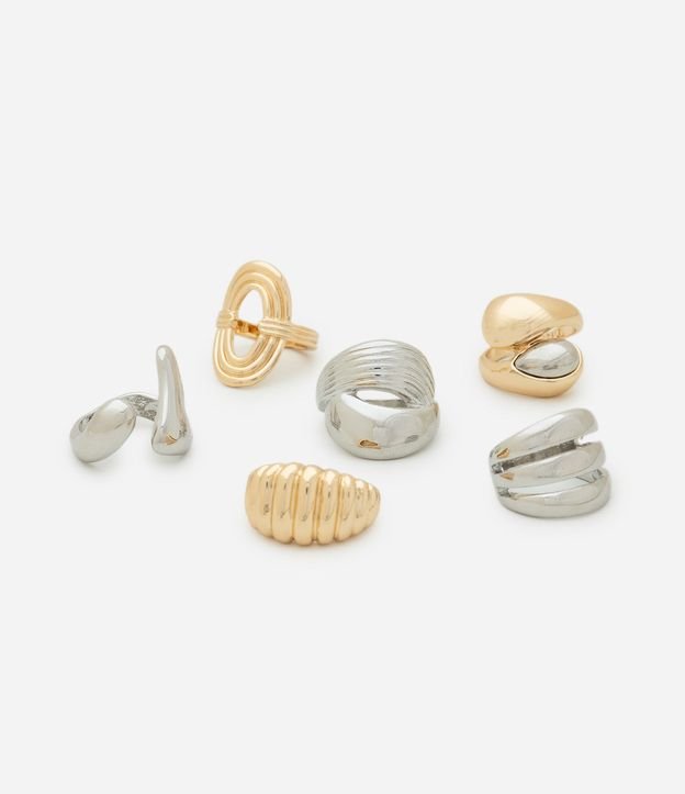 Kit 06 Anillos Robustos con Modelos Variados 2