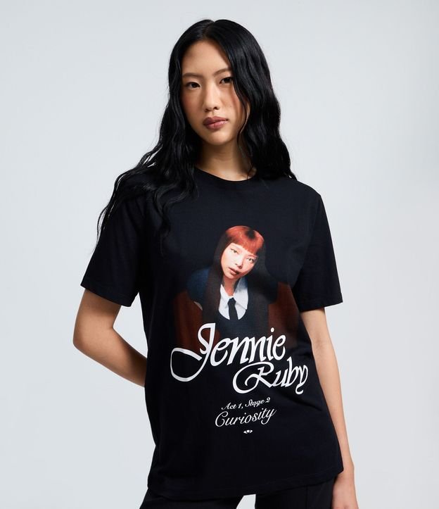 Remera en Algodón con Estampado Jennie Ruby