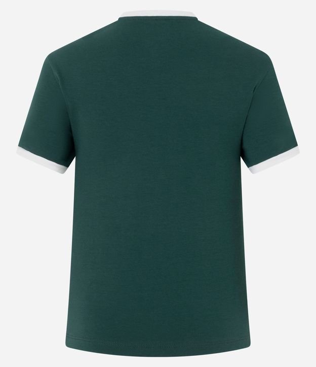 Remera en Algodón con Estampa Lettering Roma 3