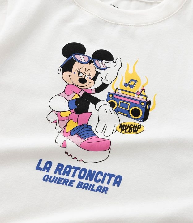 Remera en Algodón con Estampado Minnie 8