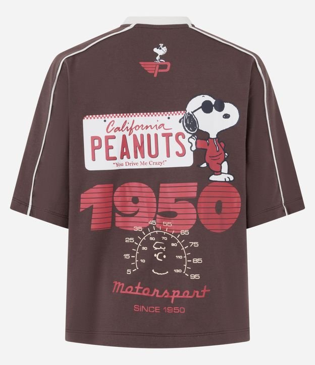 Remera en Algodón con Estampado Snoopy Racer 6