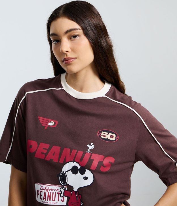 Remera en Algodón con Estampado Snoopy Racer 3