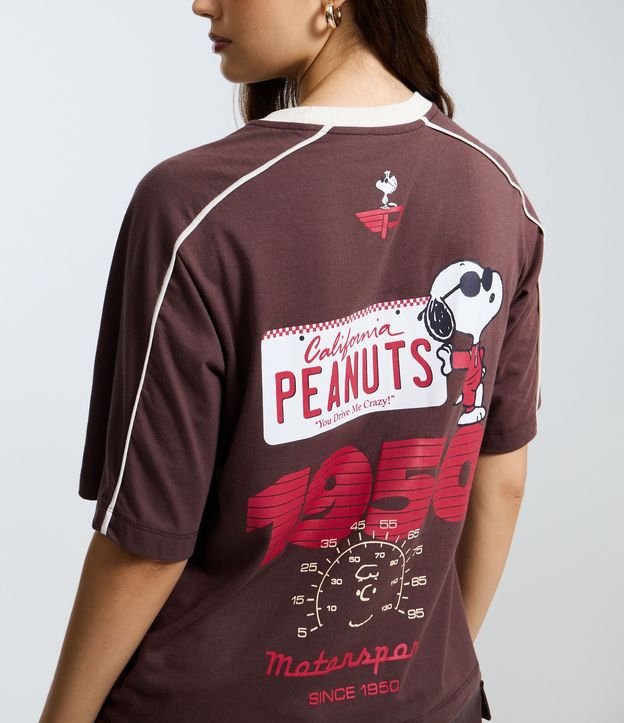 Remera en Algodón con Estampado Snoopy Racer 4