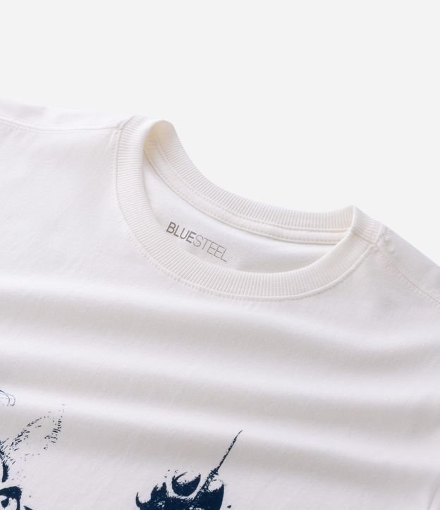 Remera en Algodón con Estampado Gatozilla 6