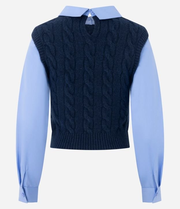 Camisa en Punto con Efecto Superposición 8