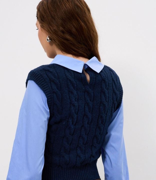 Camisa en Punto con Efecto Superposición 5